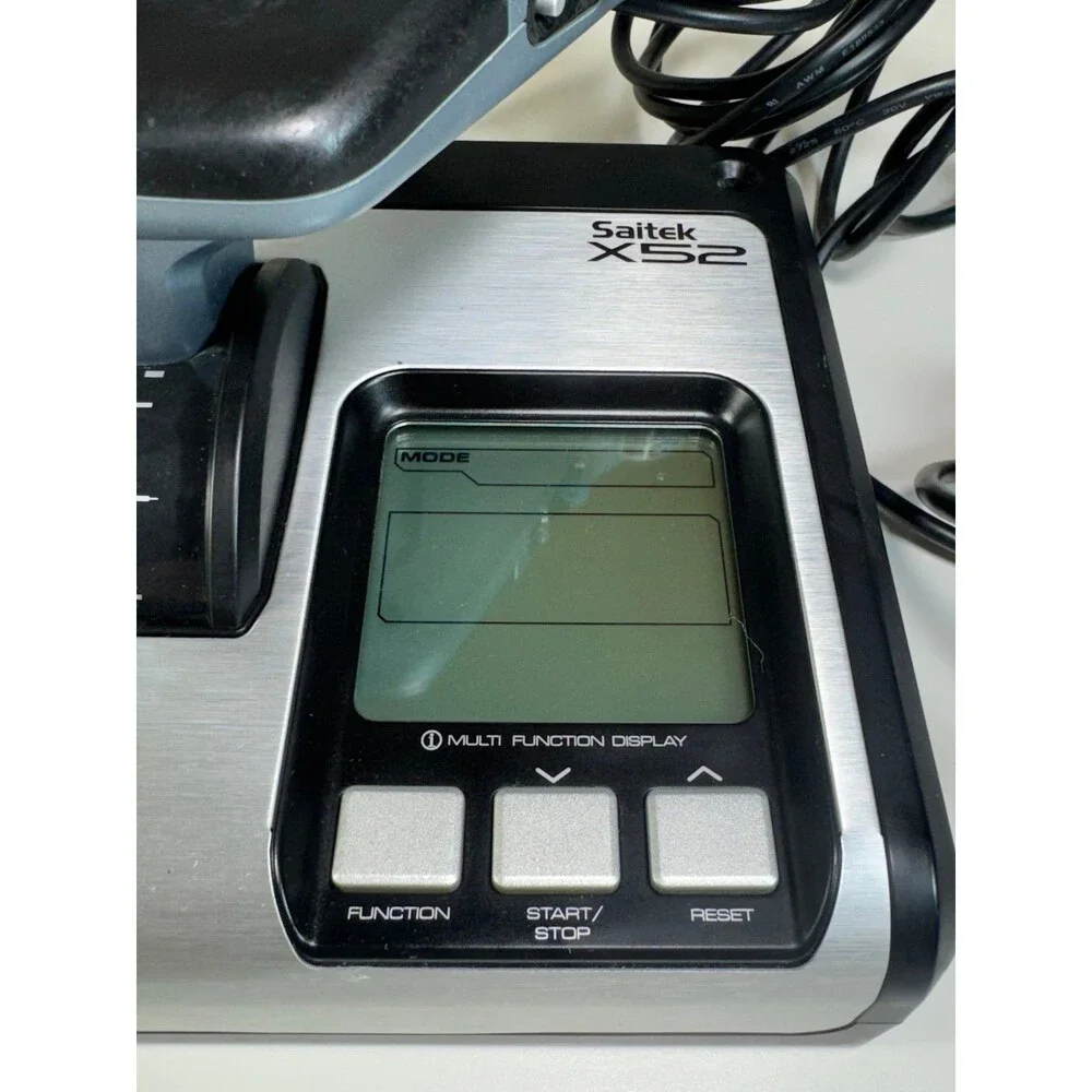 Saitek X52 Flight Control System Throttle ONLY‎ Multi Function Display Tested
